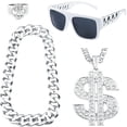 thumbnail image 1 of Accesorios de Disfraz Riuziyi Hip Hop de los 80s y 90s para Hombres y Mujeres, 1 of 7