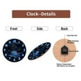 thumbnail image 7 of Blue Neon Clock Ocean Scene Wall Art 10-Inch Silent Wooden Wall Clock, Battery Operated (AA Batteries Not Included), Artistic Home Decor, 7 of 7