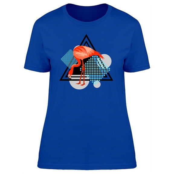 Tropical Flamingo In A Triangle T-Shirt Women -Image by Shutterstock, Female XX-Large