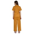 thumbnail image 4 of Inkmeso Ensemble de Pyjama en Coton pour Femmes Manches Courtes Classiques 2 Pcs Chemise & Pyjama Loungewear, 4 of 7