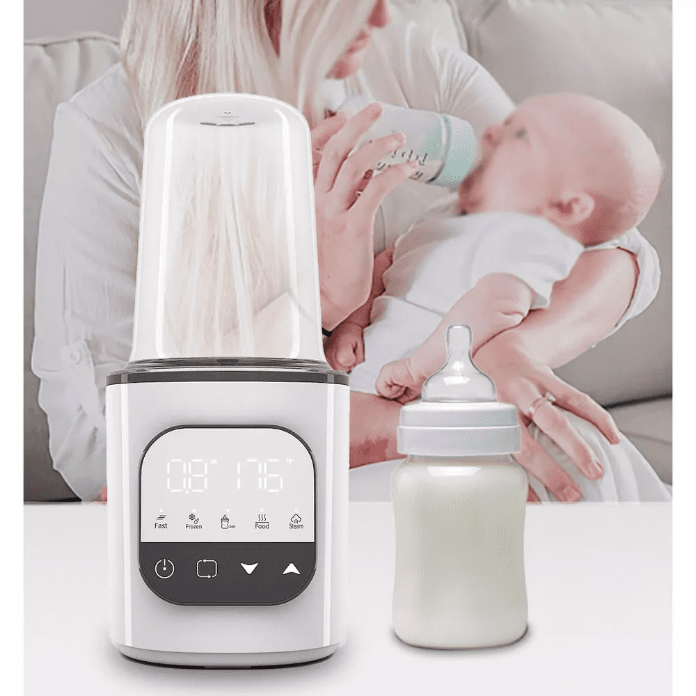 Baby Bottle Warmer Fast Milk Warmer for Baby, Temperature Control Bottle Warmer Baby for Formula Breast Milk Baby Bottle Warmer and Sterilizer & Timer