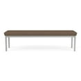 thumbnail image 4 of Lenox Steel Reception Waiting Room 3-Seat Bench / Silver Steel / Brown, 4 of 5