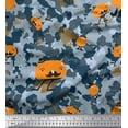 thumbnail image 1 of Soimoi Crepe Silk Fabric Cartoon & Camouflage Printed Craft Fabric by the Yard 42 Inch Wide, 1 of 3