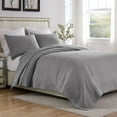 thumbnail image 7 of Greenland Home Textured Fashion Finely Stitched Bedding Set, Cosmo Gray, 3-Piece King/Cal King, 7 of 7