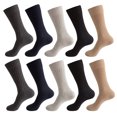 thumbnail image 1 of Wool Socks , Solid Color Boot Socks 5 Pair, Ideal For Hiking, Climbing, Biking,And Outdoor Work, 1 of 5