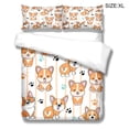 thumbnail image 2 of Conjunto de edredón Dog Themed Duvet Funds Almohada Shams Dormitorio Dormoons Imprimir Conjuntos de ropa de cama para primavera verano otoño invierno xl lyshdw2109250005 3 piezas Inevent HA012372-11, 2 of 6