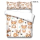 thumbnail image 2 of Conjunto de edredón Dog Themed Duvet Funds Almohada Shams Dormitorio Dormoons Imprimir Conjuntos de ropa de cama para primavera verano otoño invierno xl lyshdw2109250005 3 piezas seitruly HA012372-11, 2 of 6