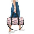 thumbnail image 6 of Pofeuu Pink Butterfly Daisy Print Travel Duffel Bag,Sports Tote Gym Bag,Shoulder Weekender Overnight Bag for Women Gym Bag, 6 of 6