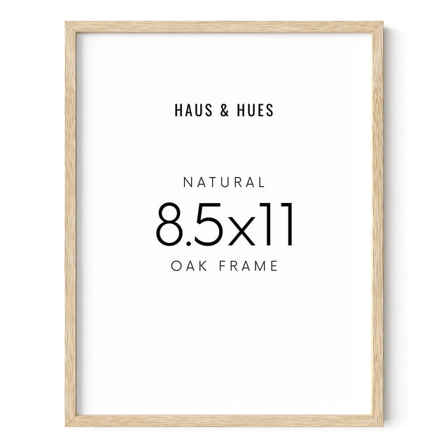 Marco de fotos HAUS AND HUES de madera de roble beige 21x29,7 cm