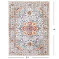 thumbnail image 7 of ARJINCUTE High Traffic Boho Area Rugs Front Door Entrance Doormat 2' x 3', Low Pile Non Slips Machine Washable, Orange-Red, 7 of 7