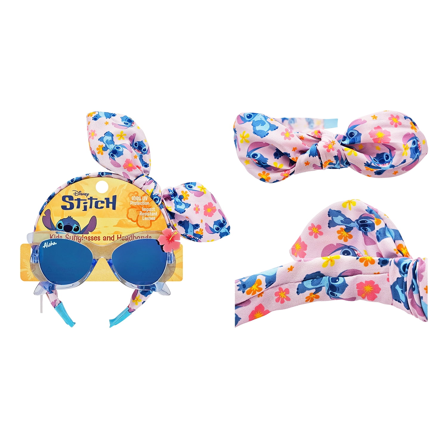 Sun-Staches Stitch Sunglass & Headband Set with UV 400 Protection