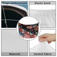 thumbnail image 7 of HUIACONG Patriotic 250th Anniversary US Flag Floral Car Hood Cover, Universal Fit Stretchable Breathable Washable Hood Protector for Most Sedans, Auto Exterior Decor Accessory 39.37" x 59.05", 7 of 7