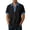 Black, variant on JTSRKL Men's Vintage Denim Textured T-shirts Patchwork Color Block Soft Breathable Lapel Neck Tees 3-Button Golf Casual Short Sleeve Tops Sky Blue M