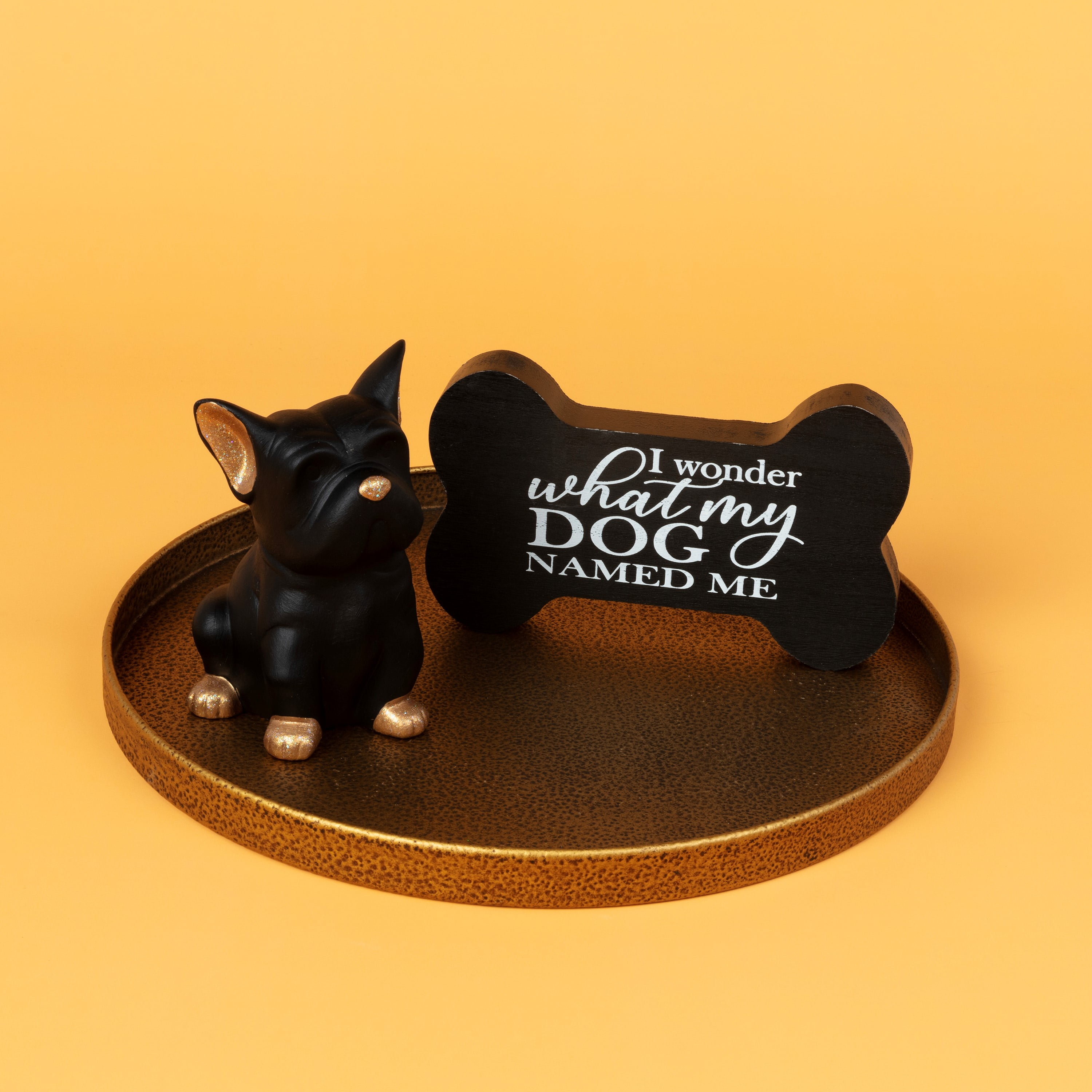 Hello Hobby Paintable French Bulldog Figure, White Ceramic 6" to Paint, Craft Base