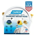 thumbnail image 2 of (3 pack) Camco TASTEPURE 50-Foot RV Drinking Water Hose - Lead-Free, PVC, White (22793), 2 of 7