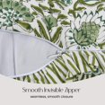 thumbnail image 3 of Funda de almohada CPC verde ágata 100% algodón con estampado de bloques de 36 x 90 cm, 3 of 9