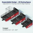thumbnail image 2 of Delamu Large Dish Drying Rack - Extendable Dish Rack for Kitchen Counter, Multifunctional Dish Drainer with Drainboard Set, Dishrack with Utensil Holder & Cup Holder, 13.4"-28.7" L x 11.8" W, 2 of 9