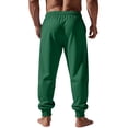 thumbnail image 5 of Hearthz Mens Jogger Pants Athletic Mens Lounge Pants Lightweight Breathable Cinch Bottom Mens Sweat Pants with Pockets Dark Green XXXL, 5 of 8