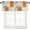 Orange Smearzag4238, variant on Valance Curtain for Kitchen, Burnt Orange and Grey Modern Art Artwork Fall Window Valance for Living Room Scroll,Rod Pocket Valances for Bedroom Decor,Window Treatment Valance 1 Panel 18" x 54"