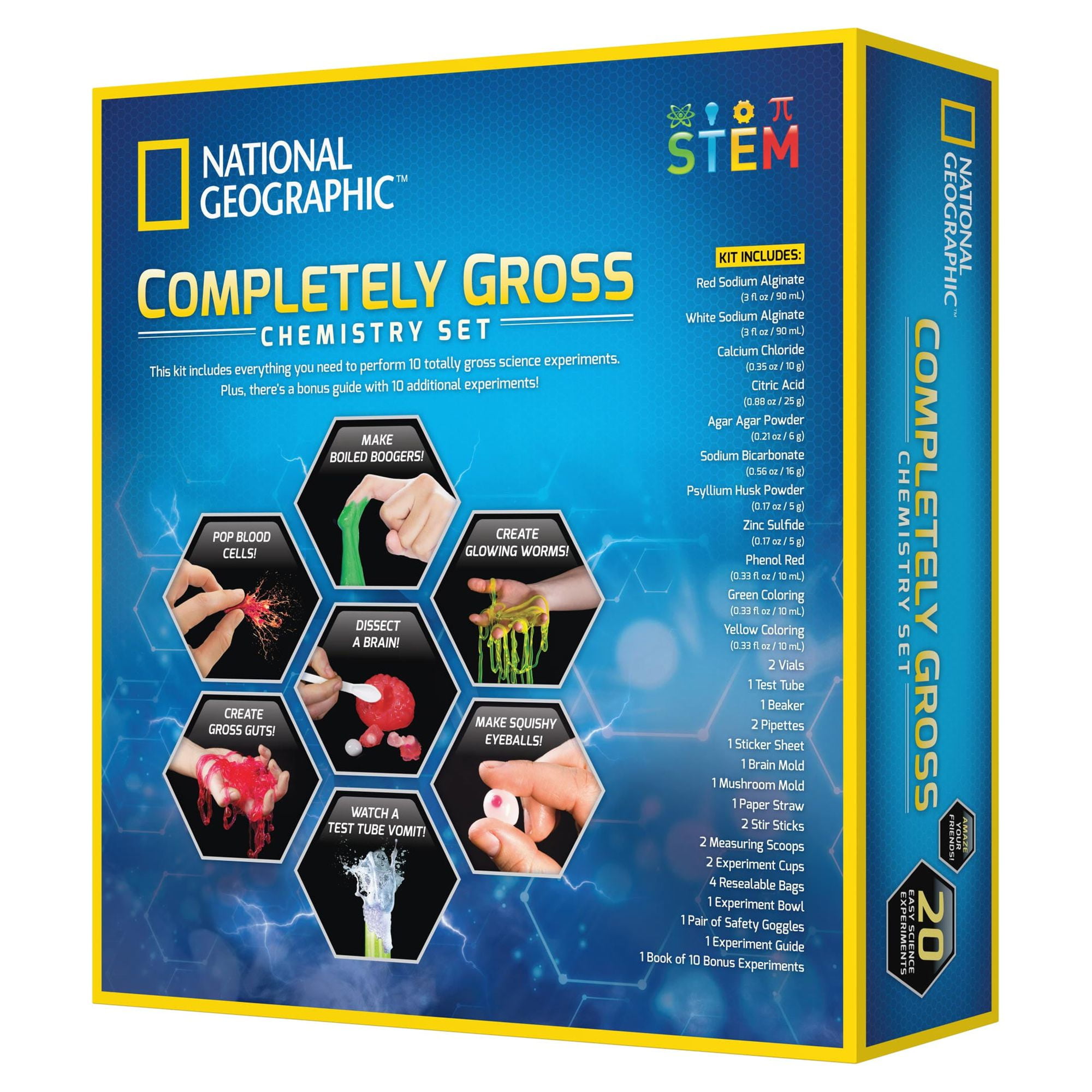 NATIONAL GEOGRAPHIC Super Gross Chemistry Set 45 Science Experiment Jun.16