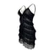 thumbnail image 5 of Camisolas cortas de moda para mujer, perspectiva bordada, con cordones, falda para dormir, conjuntos de lencería con espalda en T, conjunto de lencería de poliéster para mujer, 5 of 9