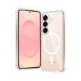 thumbnail image 1 of 0829 for Samsung Galaxy S25 Case: for S24 Clear Magnetic Military Grade Drop Protection Anti Yellowing Cell Phone Cover - Rugged Shockproof Protective Bumper Transparent Cases(Clear), 1 of 1
