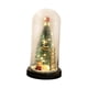 thumbnail image 3 of Mini árbol de Navidad decorativo con cubierta de cristal, adorno de mesa ligero, 11 x 22 cm, portátil Estilo A, 3 of 9
