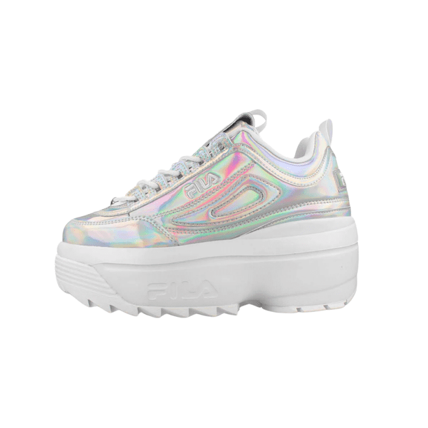 TENIS FILA DISRUPTOR II WEDGE PLATA