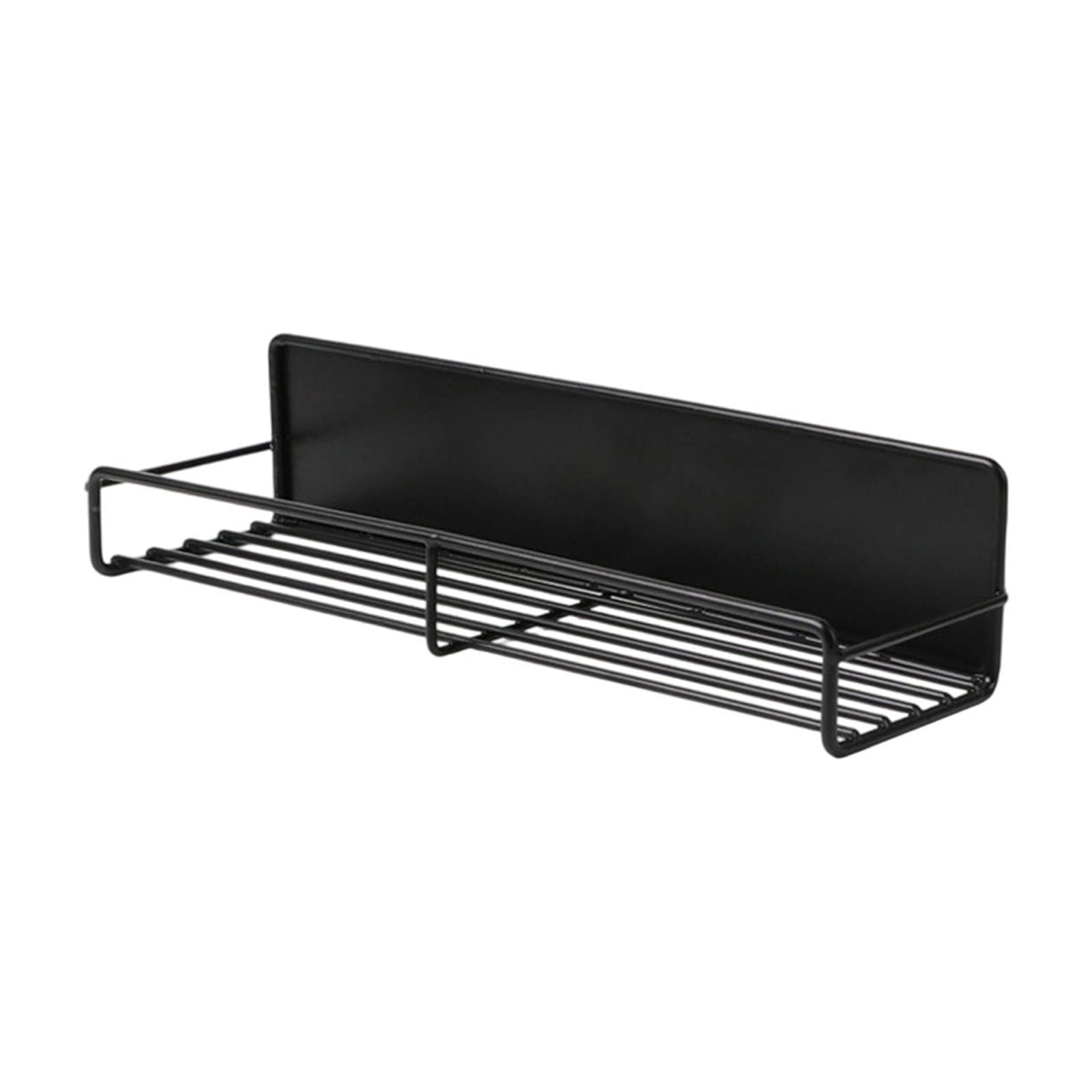 Magnetic Spice Rack for Refrigerator - Fridge Spice Organizer Magnetic Shelf No DriWaMounted Storage for Spice Bottles Jars Kitchen Organization Available in 2 Sizes Black