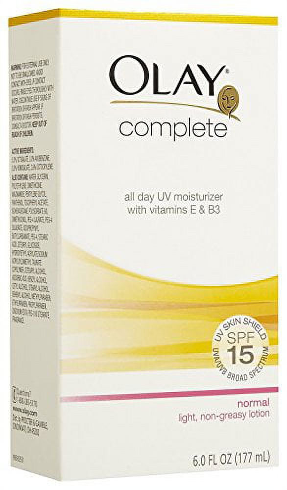 Olay Complete All Day UV Moisturizer with SunsCreen SPF 15 Normal Skin 48 Hour Hydration 6 oz - image 2 of 3