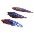 thumbnail image 3 of Piedra cruda de turmalina negra natural, muestra de mineral de turmalina, adornos de plumas de turmalina de color galvanizado, enseñanza científica popular para niños, 3 of 5