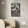 thumbnail image 5 of Madama Butterfly Canvas Floral Collage Wall Art by Art Remedy, Black Frame, 16" x 24", 5 of 7