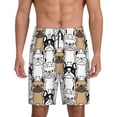 thumbnail image 1 of Fotbe French Bulldog 2 Pantalones Cortos de Pijama para Hombre, Ropa de Dormir, Pantalones de Pijama Cortos para Hombre-X-Large, 1 of 6