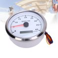 thumbnail image 4 of M Buder 110mm 4.33 in Universal Tachometer Gauge 4000 RPM with Hour Meter 7 Color Backlight DC 9-32V Marine Automotive Replacement White Dial Silver Bezel, 4 of 9