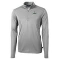 thumbnail image 2 of Men's Cutter & Buck Gray Colorado State Rams Big & Tall Virtue Eco Pique Recycled Quarter-Zip Pullover Top, 2 of 3