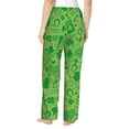 thumbnail image 3 of Xecao St Patrick's Day Women's Straight Lounge Pajama Pants: The Epitome of Relaxed Sleepwear, 3 of 9