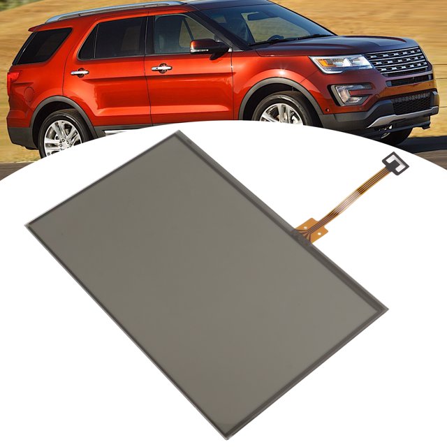 Car Touch Screen Glass, Dustproof Anti Wear Scrape GPS Glass For Maintenance Replacement For Explorer 2011-2016