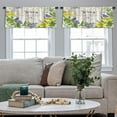 thumbnail image 5 of LALILO Kitchen Curtain Valance Vintage Floral Spring Flowers Rod Pocket Window Curtain 52"x 18" Set of 2, 5 of 7