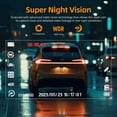 thumbnail image 3 of PEACNNG Dash Cam Front 2K with 64 GB SD Card 1440P Quad HD Dash Camera  Cars with Superb Night Vision 3‘‘ Screen 170° Wide Angle G-Sensor WDR Loop Record, 3 of 8