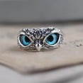thumbnail image 3 of AOOOWER Demon Eye Owl Ring Retro Bird Open Ring Adjustable Punk Owl Ring, 3 of 7