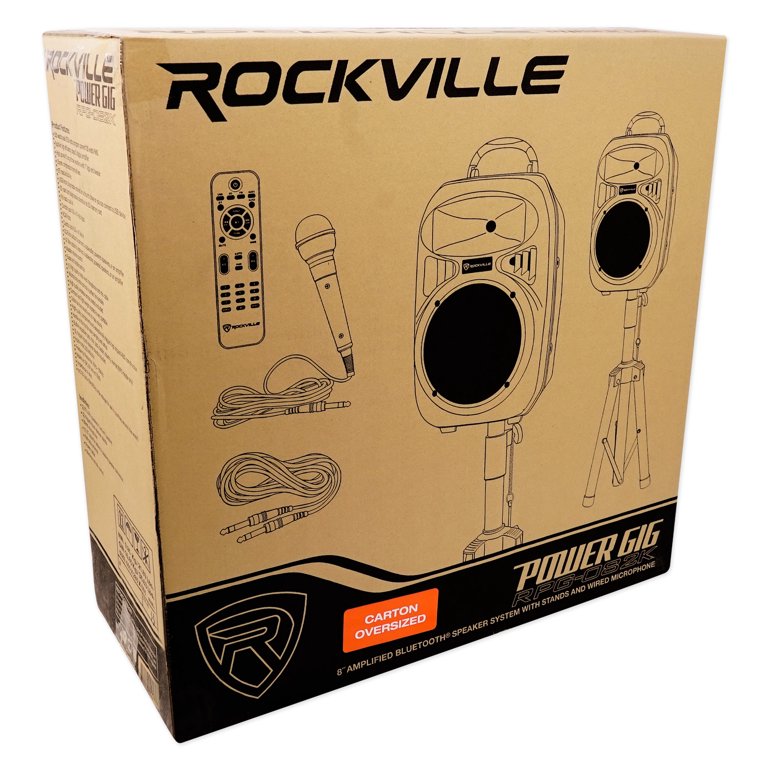 Rockville 8 Portable  Bluetooth Karaoke Machine/System w