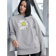 thumbnail image 2 of Daisy Hand Drawn Doodle Sweatshirt Women -Image by Shutterstock, Female x-Large, 2 of 4