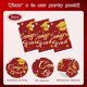 thumbnail image 4 of Manteles para fiesta de graduación 2024, paquete de 3, 137 x 274 cm, decoración para fiesta de graduación, suministros para fiesta (rojo y dorado), 4 of 5