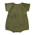 thumbnail image 4 of Weryoung Girls Kimono Robe Linen Yarn Robe Baby Solid Color Bodysuit Girls Sweet Onesie,Green,6-12 Months, 4 of 4