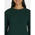 thumbnail image 4 of Time and Tru Women's Matte Chenille Pullover, Size XS-XXXL, 4 of 5