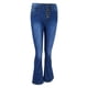 thumbnail image 1 of Pantalones Acampanados Mujer Jeans Pitillo Mezclilla Cintura Alta Para Mujer Confortable S Baoblaze Jeans acampanados de mujer, 1 of 8
