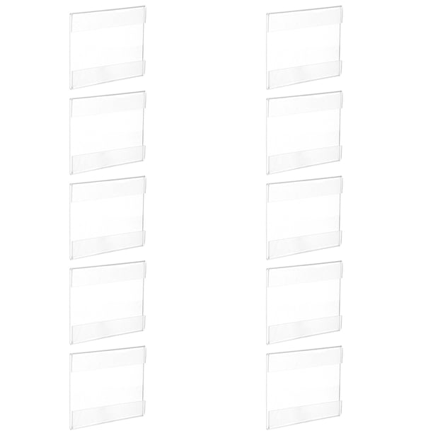 10pcs Precio de etiqueta Titulares de etiquetas acrílicos Clip clip en la muestra de exhibición