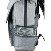 iPack Infant Unisex Carry All Backpack, Gray, 13 x 11.4 x 6.3