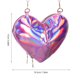 thumbnail image 4 of GOOHOCHY Bolso bandolera con forma de corazón: Mini bolso de cadena para mujer, moderno bolso de hombro, pequeño bolso con forma de corazón para fiestas y San Valentín., 4 of 8