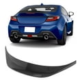 thumbnail image 6 of Ikon Motorsports Roof + Trunk Spoiler Compatible With 2022-2025 Subaru BRZ Toyota GR86, Painted D4S Crystal Black Silica/Raven Pearl ABS V Style Rear Window Visor Wing + TRD Style Trunk Spoiler, 6 of 8